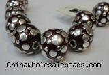 CIB251 22mm round fashion Indonesia jewelry beads wholesale