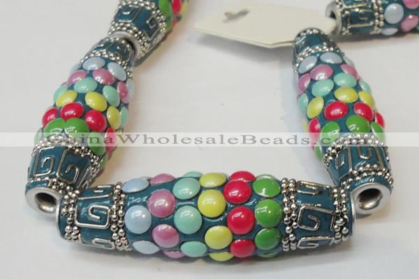 CIB28 17*60mm rice fashion Indonesia jewelry beads wholesale