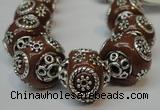 CIB282 16*16mm rondelle fashion Indonesia jewelry beads wholesale