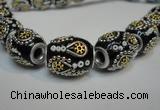 CIB302 15*20mm drum fashion Indonesia jewelry beads wholesale