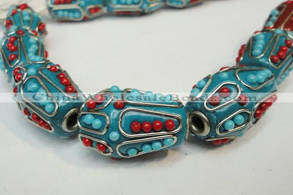 CIB311 17*26mm drum fashion Indonesia jewelry beads wholesale