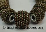 CIB396 15mm round fashion Indonesia jewelry beads wholesale