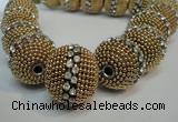 CIB422 25mm round fashion Indonesia jewelry beads wholesale