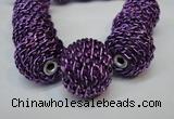 CIB452 24mm round fashion Indonesia jewelry beads wholesale