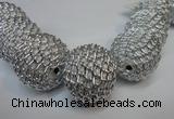 CIB455 30mm round fashion Indonesia jewelry beads wholesale