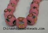 CIB481 15*16mm drum fashion Indonesia jewelry beads wholesale