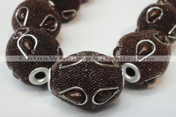 CIB493 18*23mm drum fashion Indonesia jewelry beads wholesale