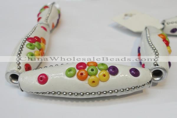 CIB50 17*60mm rice fashion Indonesia jewelry beads wholesale