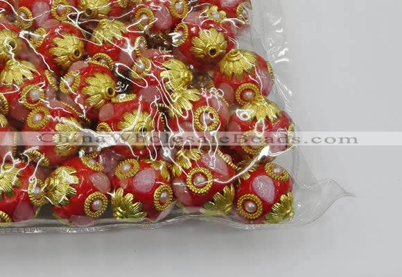 CIB534 22mm round fashion Indonesia jewelry beads wholesale