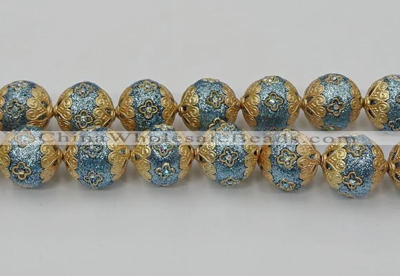 CIB551 22mm round fashion Indonesia jewelry beads wholesale