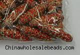 CIB621 16*60mm rice fashion Indonesia jewelry beads wholesale