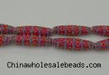 CIB634 16*60mm rice fashion Indonesia jewelry beads wholesale