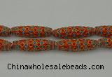 CIB635 16*60mm rice fashion Indonesia jewelry beads wholesale