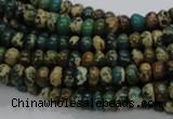 CIJ06 15.5 inches 4*6mm rondelle impression jasper beads wholesale