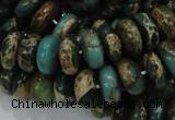 CIJ09 15.5 inches 6*12mm rondelle impression jasper beads wholesale