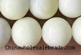 CIJ203 15.5 inches 10mm round ivory jade beads wholesale