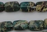 CIJ70 15.5 inches 8*12mm rectangle impression jasper beads wholesale