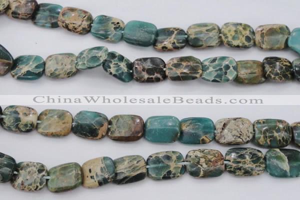 CIJ72 15.5 inches 12*16mm rectangle impression jasper beads wholesale