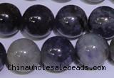 CIL08 15.5 inches 11mm round natural iolite gemstone beads