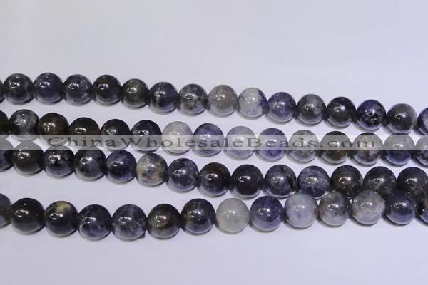 CIL08 15.5 inches 11mm round natural iolite gemstone beads