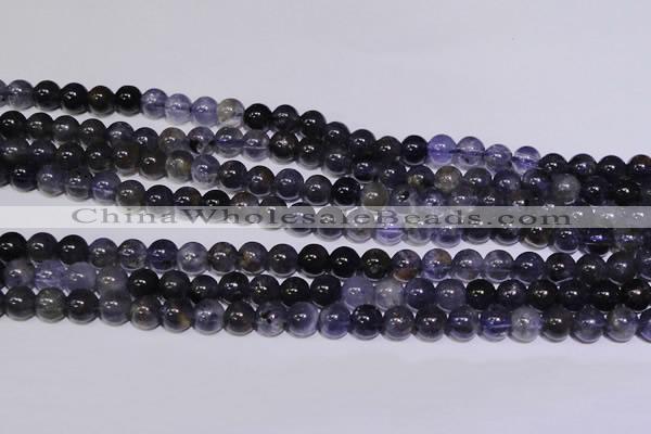 CIL10 15.5 inches 5mm round A grade natural iolite gemstone beads