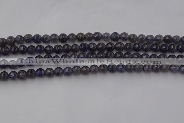 CIL100 15.5 inches 4mm round iolite gemstone beads wholesale
