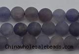 CIL108 15.5 inches 4mm round matte iolite gemstone beads