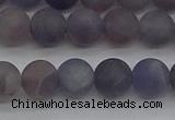 CIL109 15.5 inches 6mm round matte iolite gemstone beads