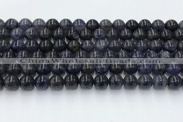 CIL128 15.5 inches 10mm round natural iolite beads wholesale