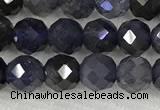 CIL50 15.5 inches 6mm faceted round iolite gemstone beads