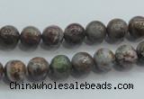 CJA01 15.5 inches 8mm round green jasper beads wholesale