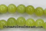 CKA06 15.5 inches 12mm round Korean jade gemstone beads