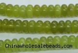 CKA104 15.5 inches 5*10mm rondelle Korean jade gemstone beads