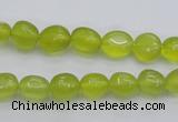 CKA215 15.5 inches 6*8mm nuggets Korean jade gemstone beads