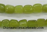 CKA23 15.5 inches 7*10mm nugget Korean jade gemstone beads