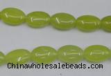 CKA243 15.5 inches 8*12mm oval Korean jade gemstone beads