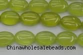 CKA244 15.5 inches 10*14mm oval Korean jade gemstone beads