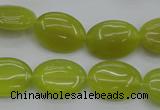 CKA246 15.5 inches 13*18mm oval Korean jade gemstone beads