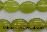 CKA247 15.5 inches 15*20mm oval Korean jade gemstone beads