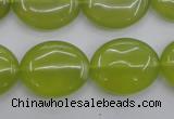 CKA248 15.5 inches 18*22mm oval Korean jade gemstone beads