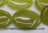 CKA251 15.5 inches 22*30mm oval Korean jade gemstone beads