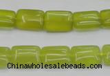 CKA260 15.5 inches 10*14mm rectangle Korean jade gemstone beads