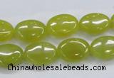 CKA33 15.5 inches 12*16mm oval Korean jade gemstone beads