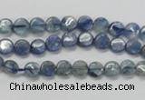 CKC201 15.5 inches 6mm flat round natural kyanite beads wholesale