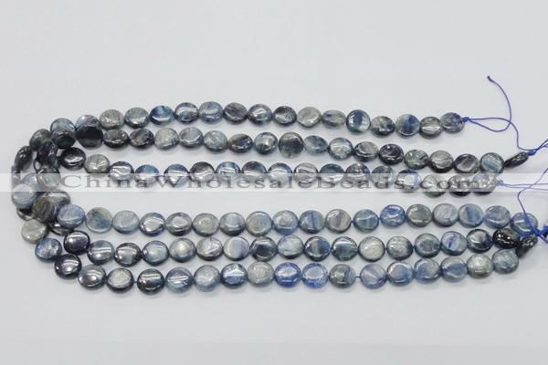 CKC202 15.5 inches 10mm flat round natural kyanite beads wholesale