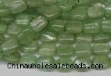 CKC259 15.5 inches 6*8mm rectangle natural green kyanite beads