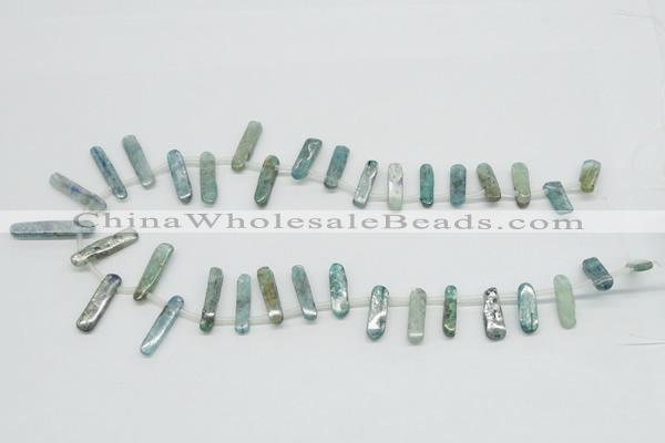 CKC31 16 inches 6*25mm wand natural kyanite beads wholesale