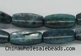 CKC32 16 inches 8*20mm faceted rice natural kyanite beads