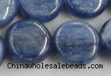 CKC517 15.5 inches 20mm flat round natural Brazilian kyanite beads