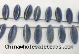 CKC552 Top drilled 10*25mm marquise natural kyanite beads